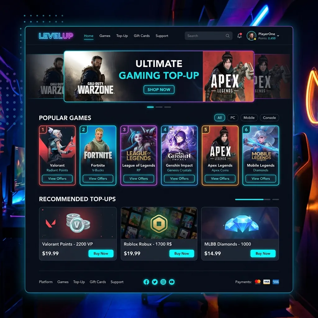 Platform Top Up Games